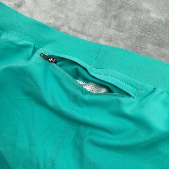 Under Armour Shorts Women Small Turquoise Fly By Elite 5" Attached Brief 1369757 - Picture 6 of 16